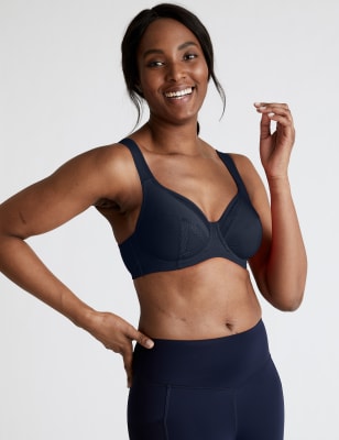 M&S High Impact Sports Bra 85C, Women's Fashion, Activewear on