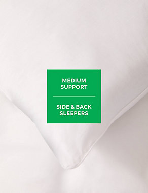 2pk Hotel Soft Cotton Medium Pillows Image 2 of 4