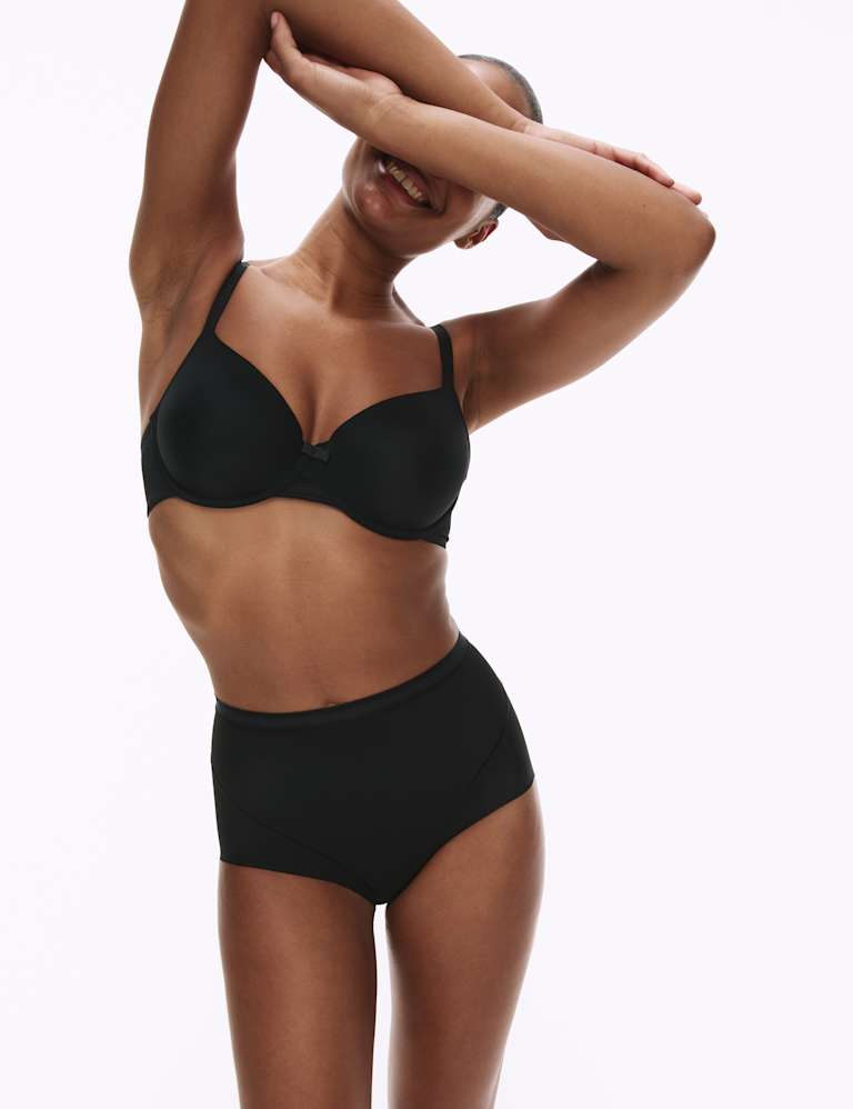 Brown Seamless Light Control High Waisted Full Briefs