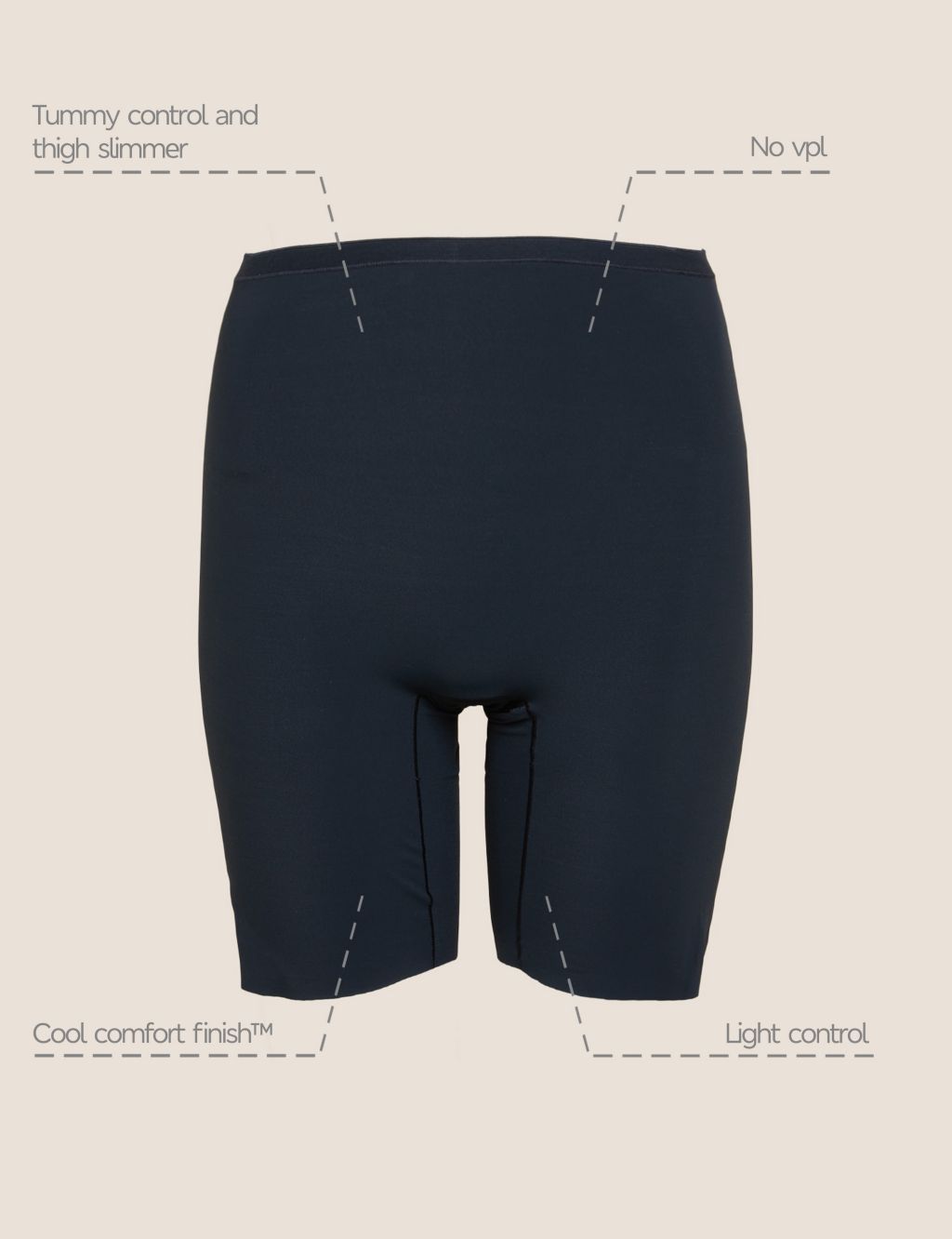 2pk Light Control Thigh Slimmers 5 of 7