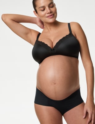 Buy BODYCARE Pack of 3 Maternity/Feeding Bra in Black Colour