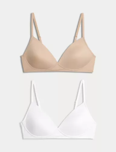 2pk Non Wired First Bras AA-D 1 of 3