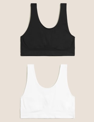 2 Pack Seam Free Crop Top - Kmart