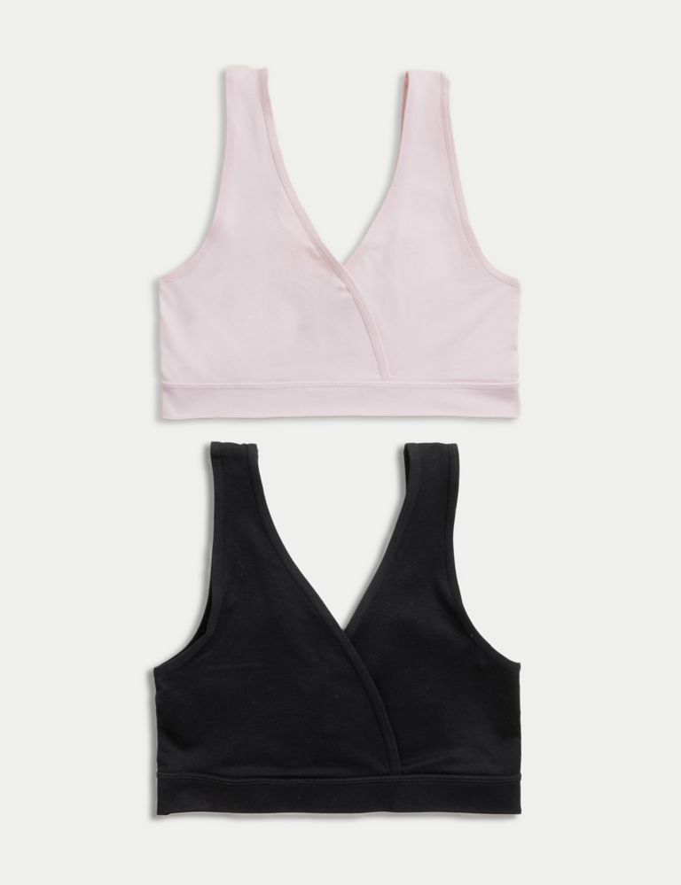 Buy H&M MAMA 2-pack padded non-wired nursing bras Online