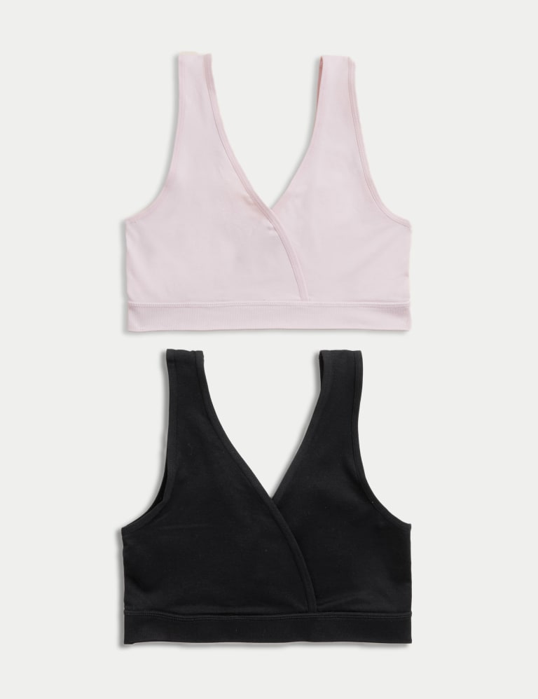 Front Open Nursing Bra - Black / X-Large