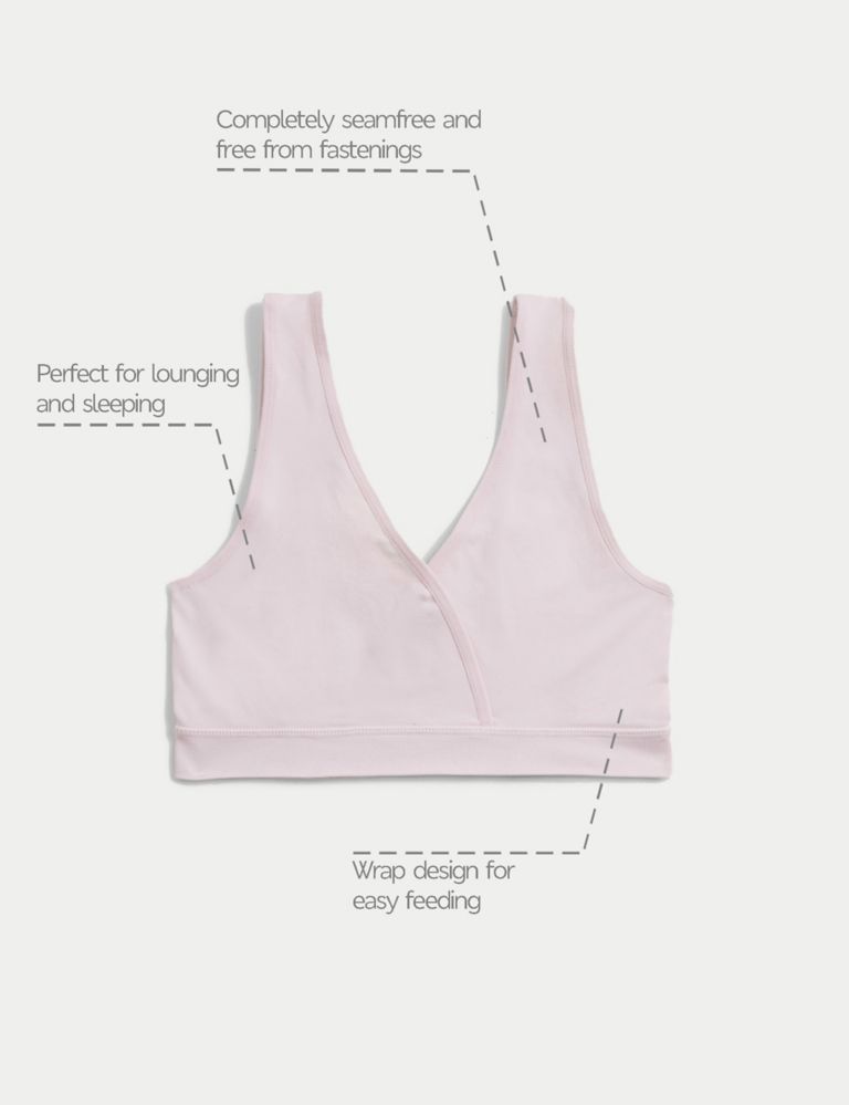 2pk Non Wired Lounge Nursing Bras, M&S Collection