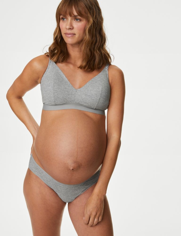 H&M Green & White Seamless Maternity Nursing Bra Women's Size XL NEW -  beyond exchange