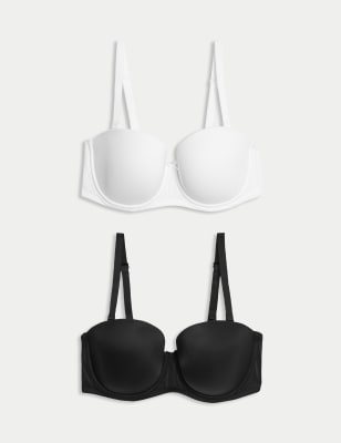 2pk Padded Multiway Bras A-E, M&S Collection