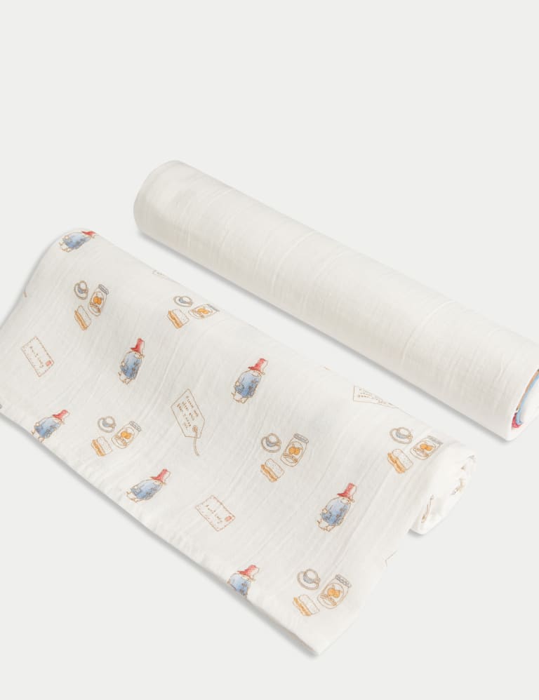 2pk Paddington™ Large Muslin Squares 1 of 2