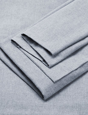 2pk Pure Brushed Cotton Oxford Pillowcases Image 2 of 3