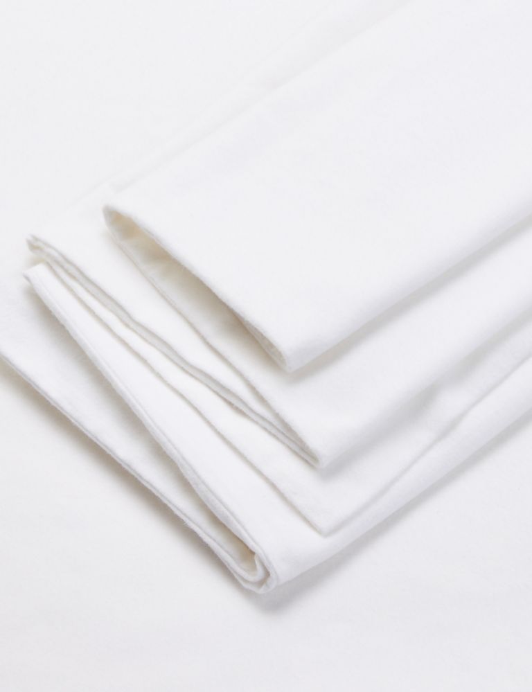 2pk Pure Brushed Cotton Oxford Pillowcases 2 of 4