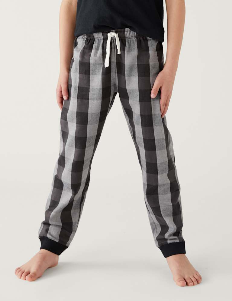 2pk Pure Cotton Checked Pyjama Sets (6-16 Yrs) 4 of 4
