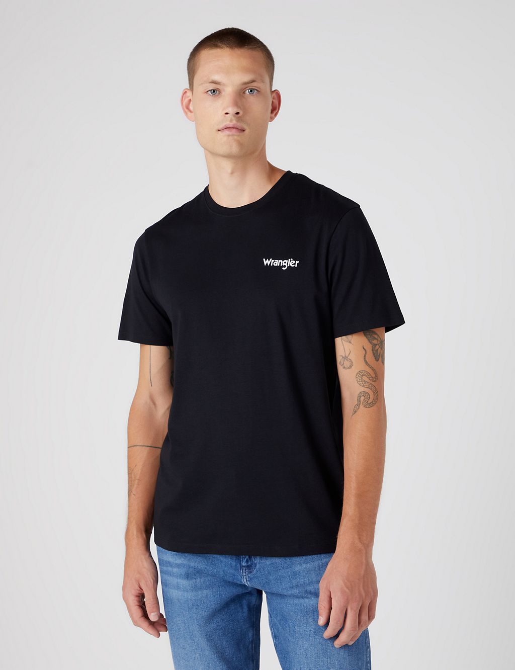 2pk Pure Cotton Crew Neck T-Shirts | Wrangler | M&S
