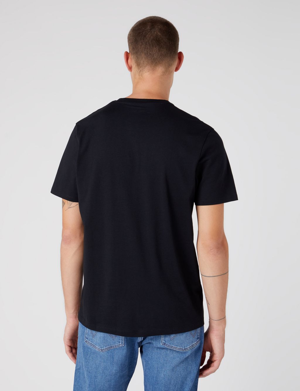 2pk Pure Cotton Crew Neck T-Shirts | Wrangler | M&S
