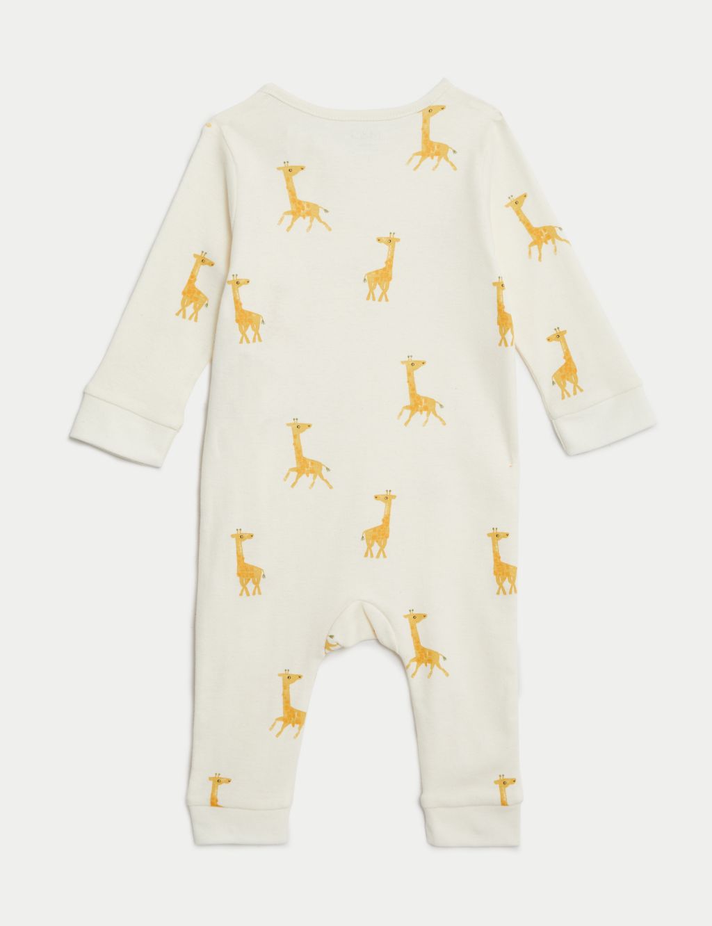 2pk Pure Cotton Giraffe Sleepsuits (0-3 Yrs) | M&S Collection | M&S