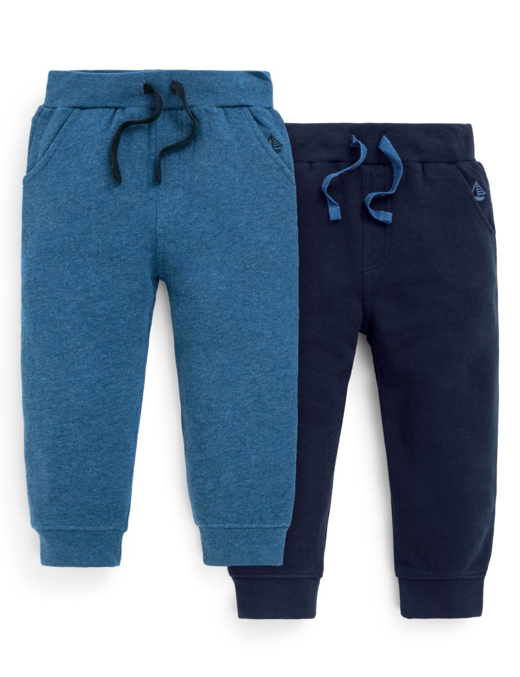 2pk Pure Cotton Joggers (18 Mths-6 Yrs) 1 of 2