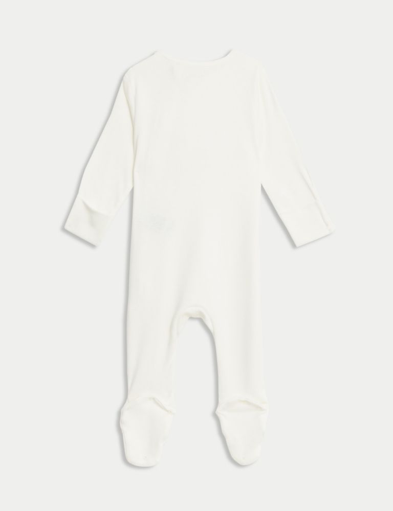 2pk Pure Cotton Lion Sleepsuits (0-3 Yrs) 3 of 4