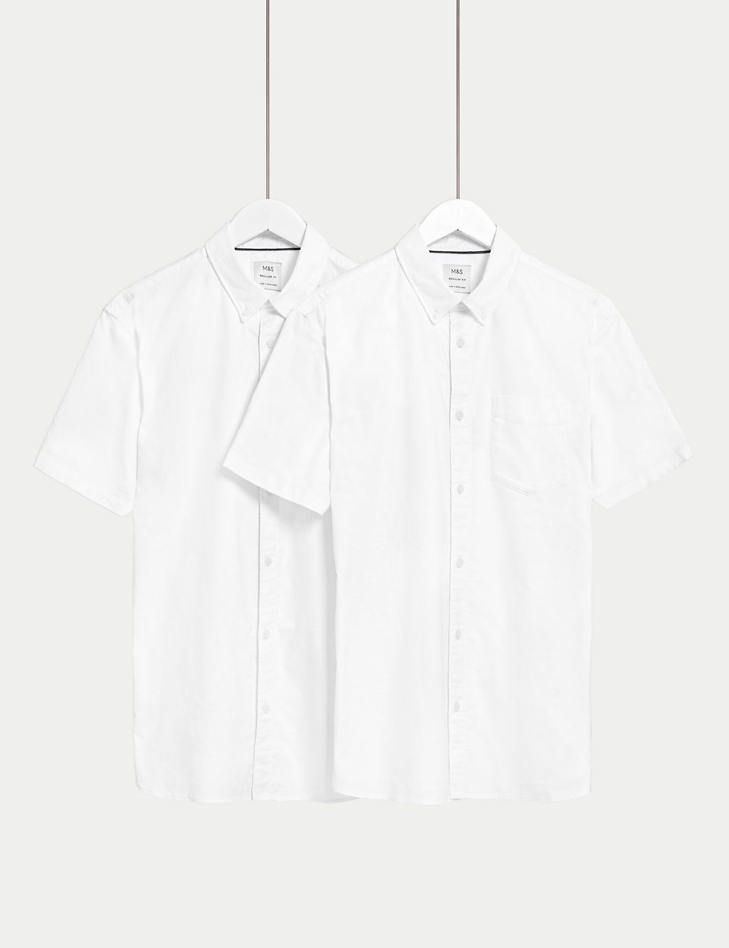 2pk Pure Cotton Oxford Shirts 3 of 5