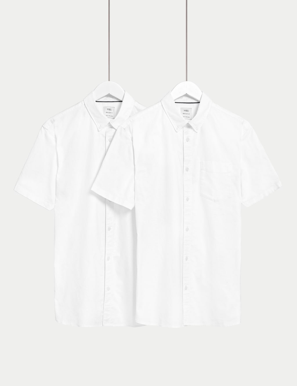 2pk Pure Cotton Oxford Shirts 3 of 5