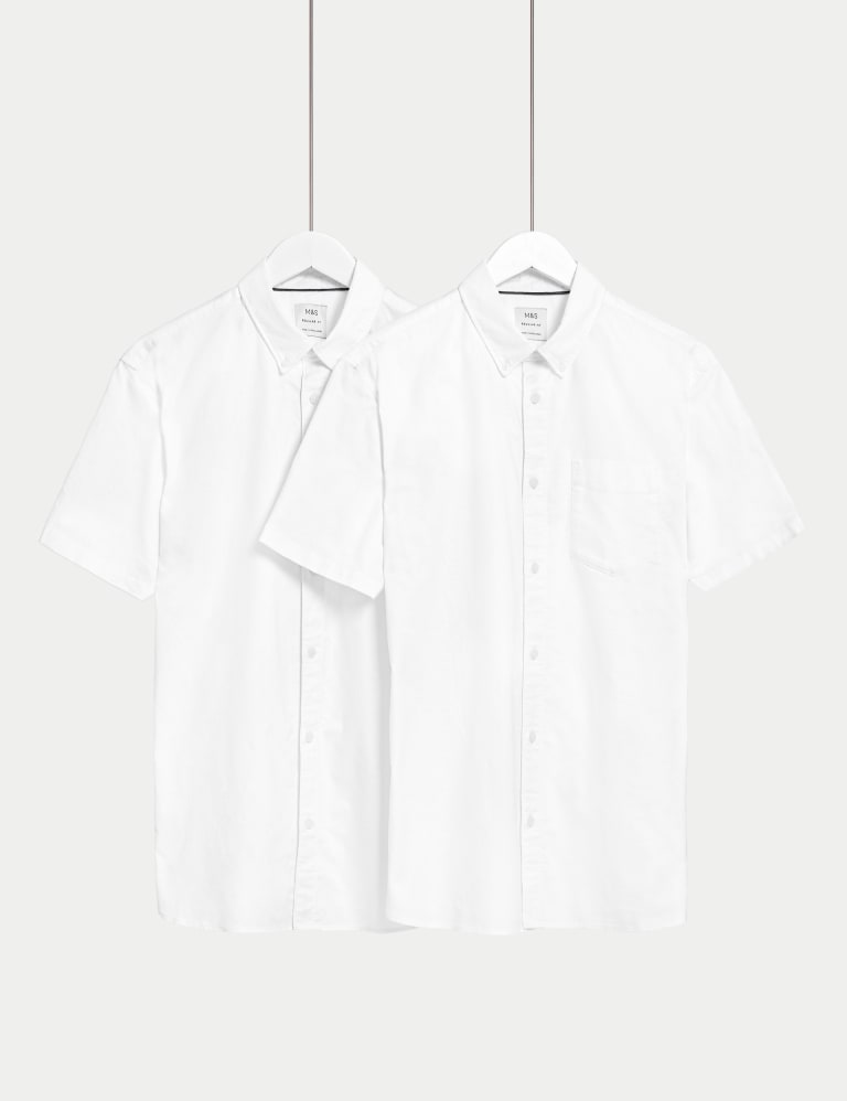 2pk Pure Cotton Oxford Shirts | M&S Collection | M&S