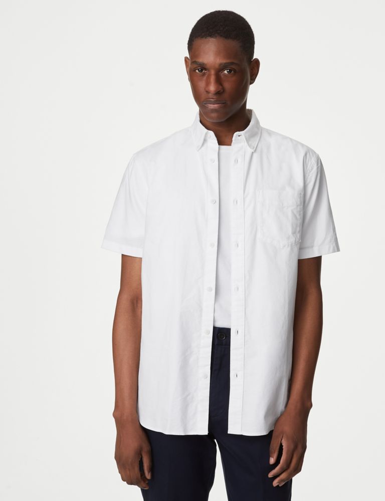 2pk Pure Cotton Oxford Shirts | M&S Collection | M&S