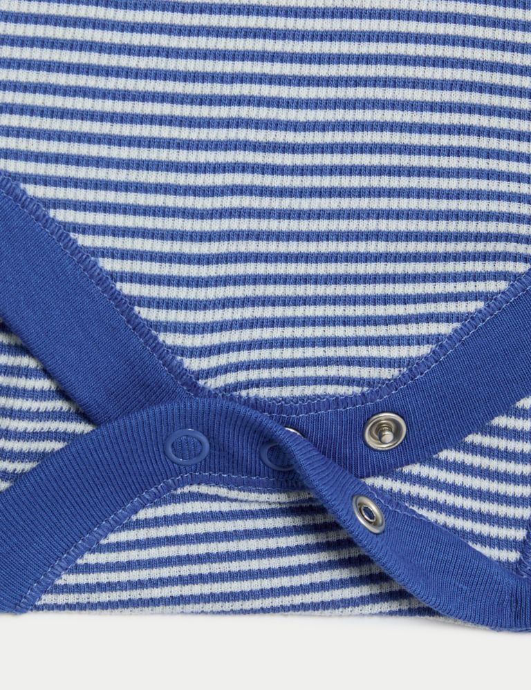 2pk Pure Cotton Polo Bodysuits (6½lbs-3 Yrs) 4 of 4