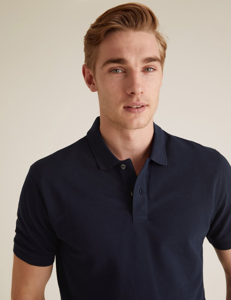 2pk Pure Cotton Polo Shirts M S Collection M S