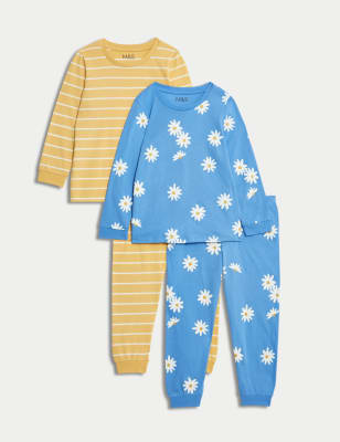 2pk Pure Cotton Printed Pyjama Sets 1 8 Yrs