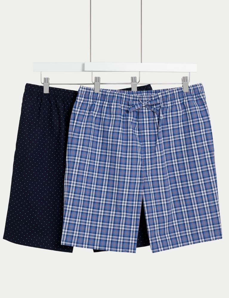 2pk Pure Cotton Jersey Shorts