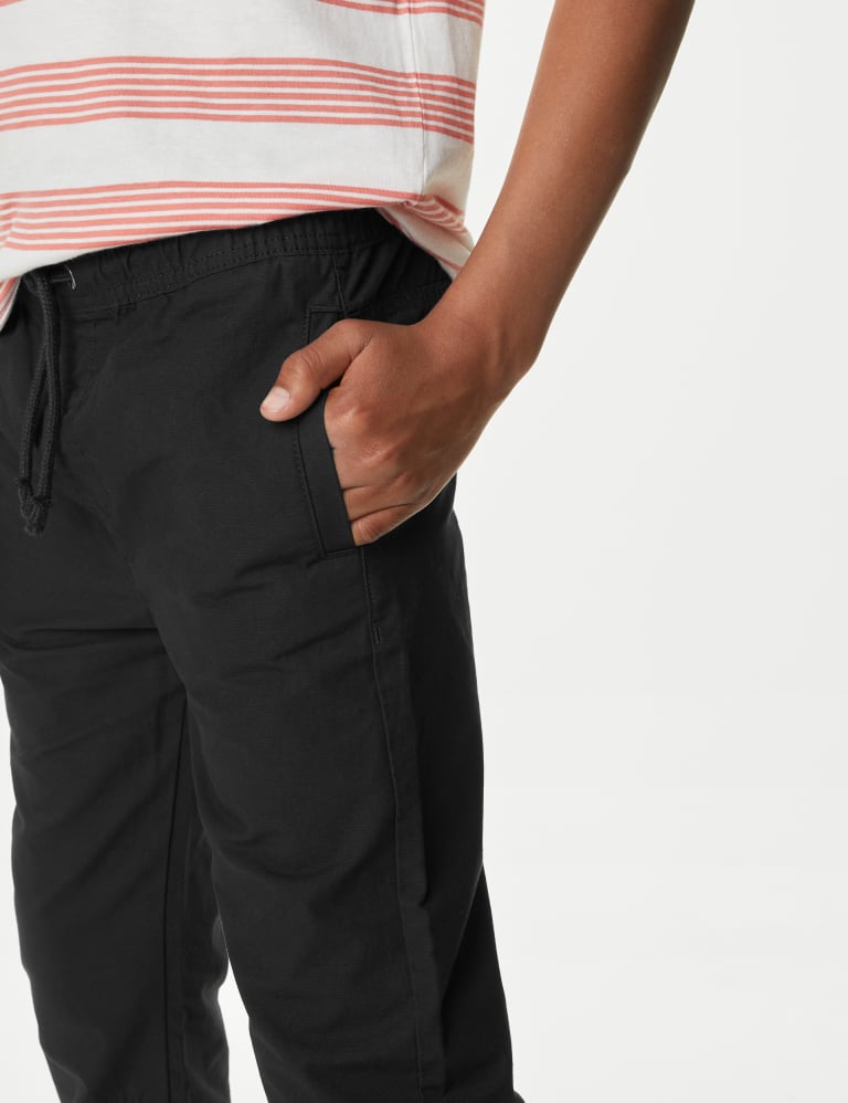 2pk Pure Cotton Ripstop Trousers 6 16 Yrs M S Collection M S