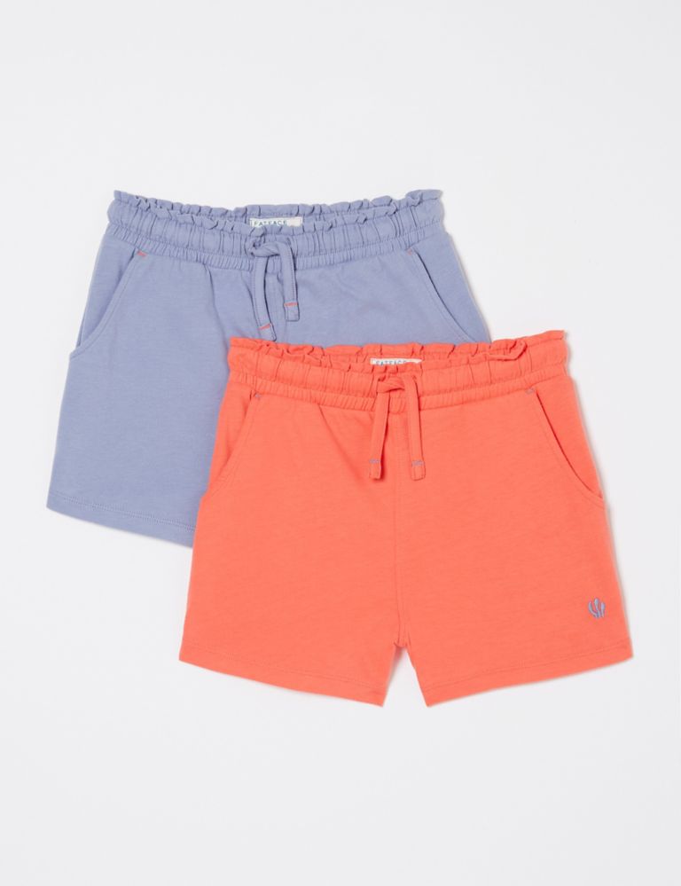 2pk Pure Cotton Shorts (3-13 Yrs) 2 of 5