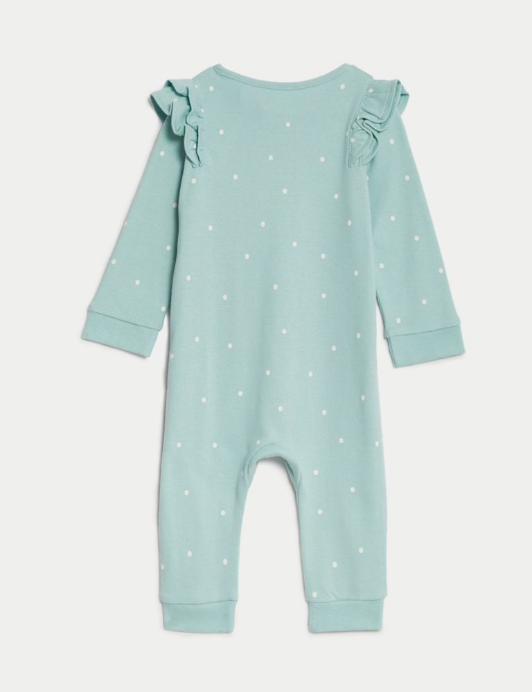 2pk Pure Cotton Spot Sleepsuits (6½lbs-3 Yrs) 3 of 4