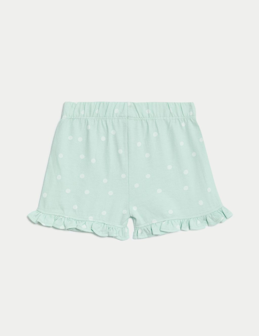2pk Pure Cotton Spotted Frill Shorts (0-3 Yrs) 2 of 4