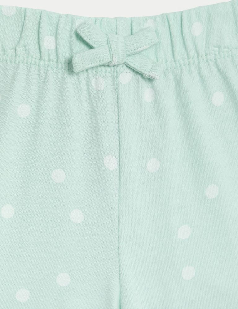 2pk Pure Cotton Spotted Frill Shorts (0-3 Yrs) 4 of 4