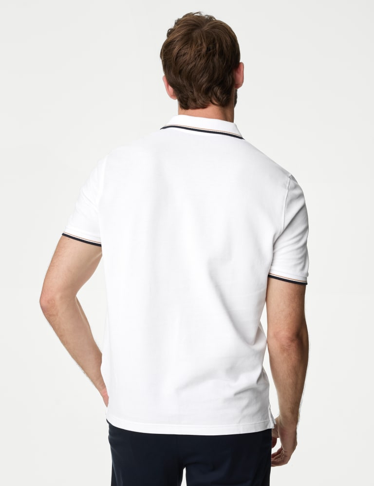 white polo shirt m&s