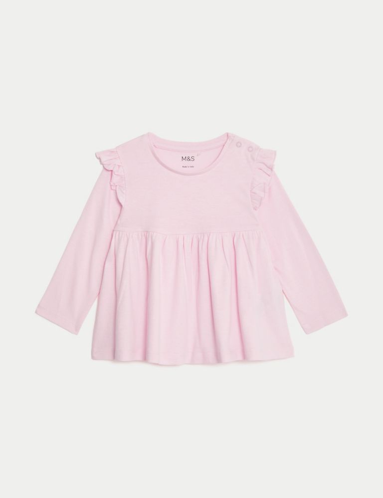 2pk Pure Cotton Tops (0-3 Yrs) | M&S Collection | M&S