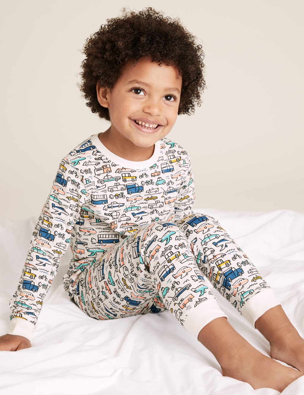 2pk Pure Cotton Transport Pyjama Sets (17 Yrs) M&S