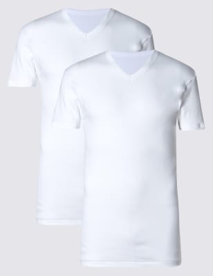 cotton v neck vest