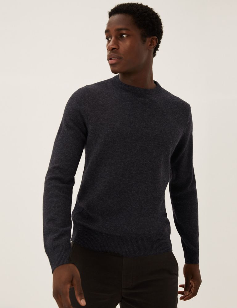 2pk Pure Lambswool Crew Neck Jumpers 6 of 6