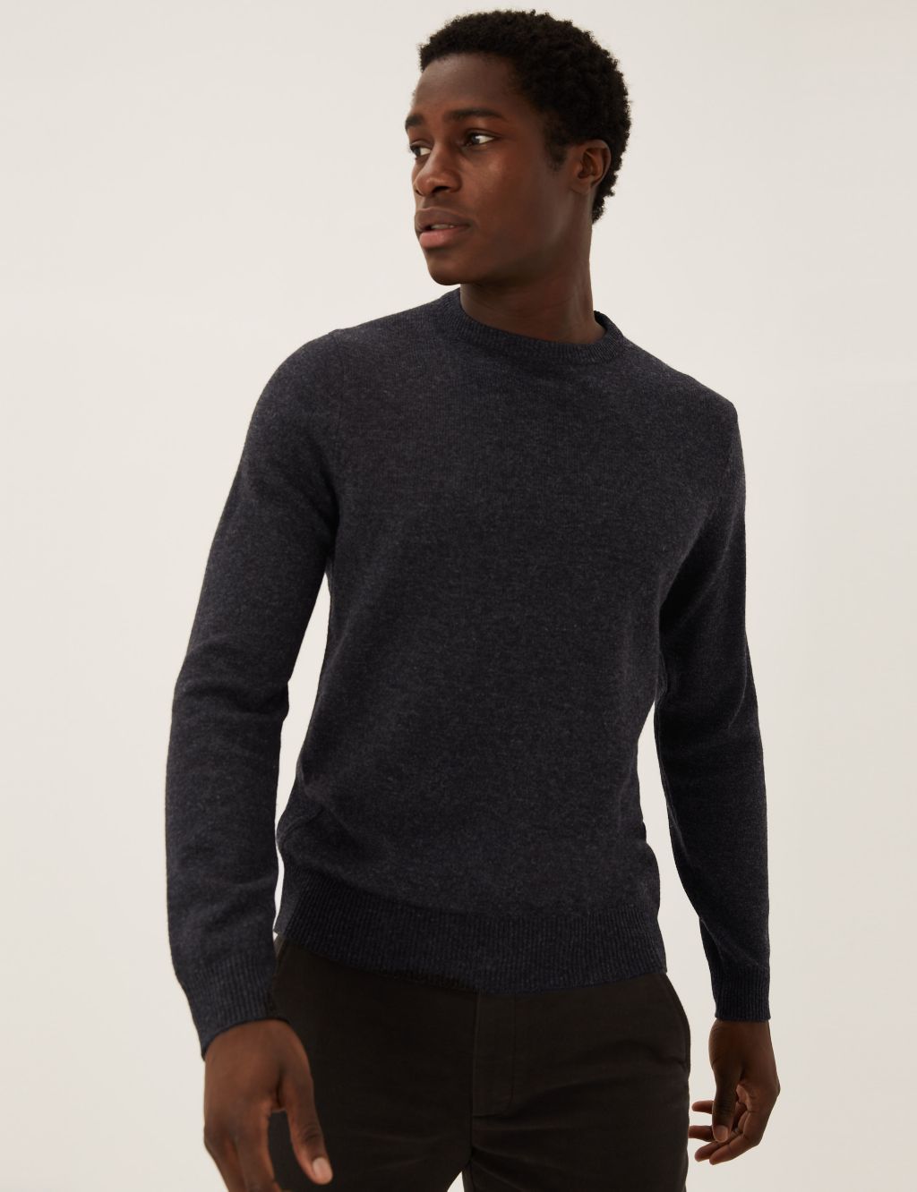 2pk Pure Lambswool Crew Neck Jumpers | M&S Collection | M&S