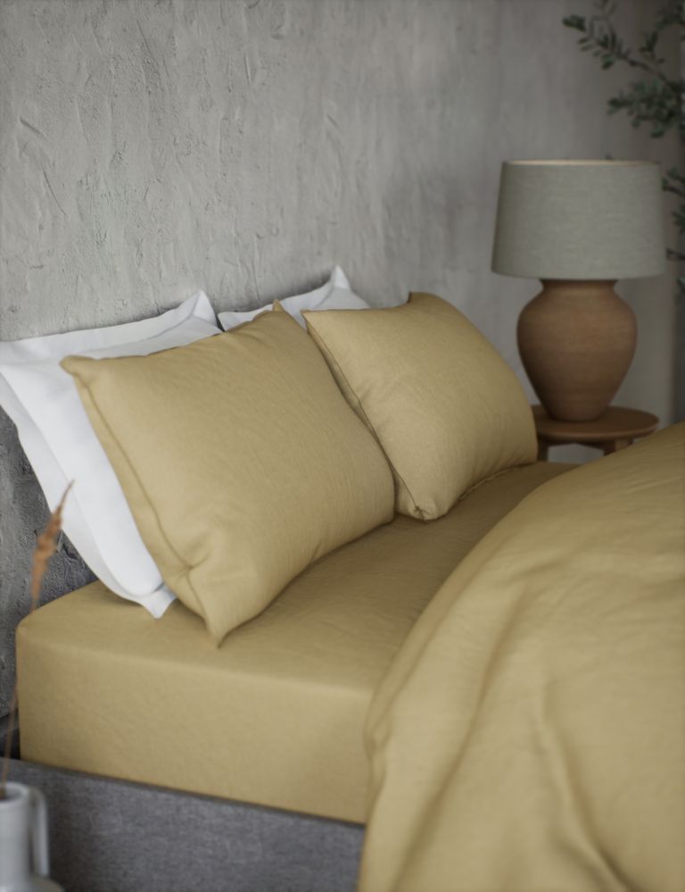 2pk Pure Linen Pillowcases 4 of 4