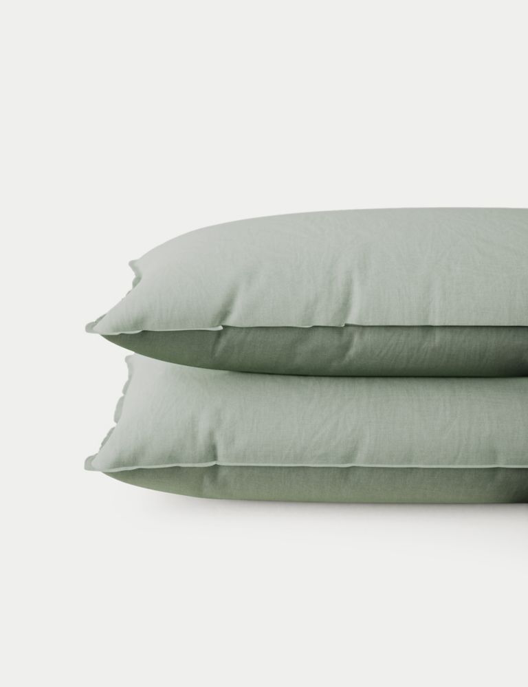 2pk Pure Linen Pillowcases 3 of 4