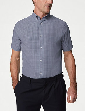 2pk Regular Fit Easy Iron Checked Shirts Image 2 of 6