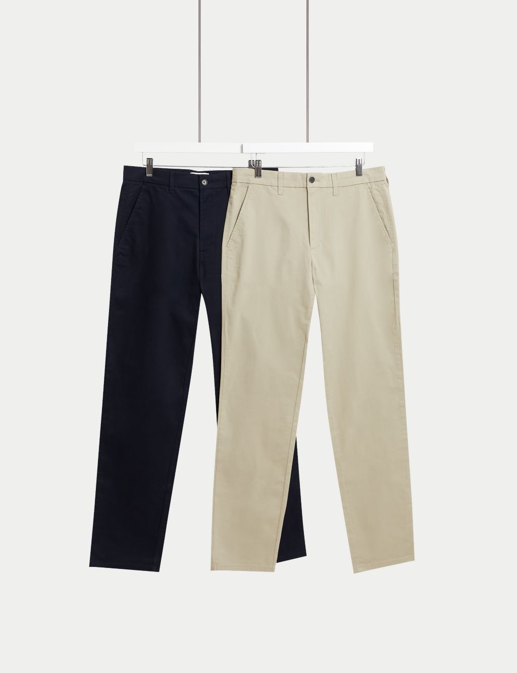 2pk Regular Fit Stretch Chinos | M&S Collection | M&S