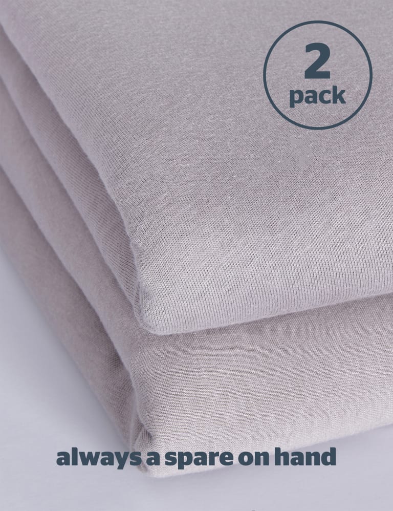 2pk Safe Nights Cot Bed Fitted Sheets Silentnight M&S