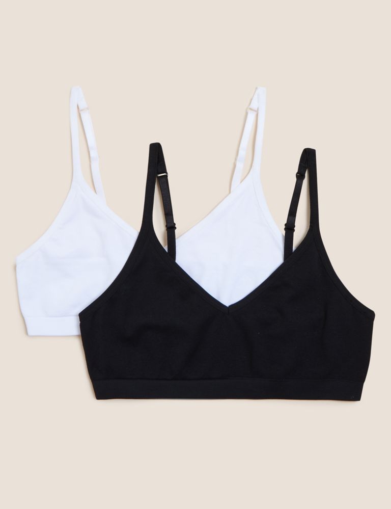 2pk Seamfree Cropped Tops (9-16 Yrs), M&S Collection