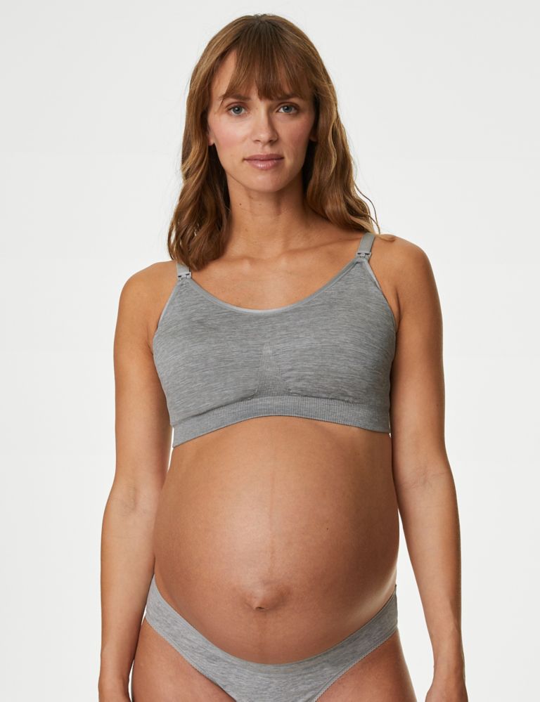 Momsoon Maternity Plus Size Beige Nursing Bra– MomSoon Maternity