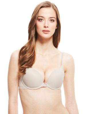 2pk Smoothing Padded Push-Up T-Shirt Bras AA-D, M&S Collection