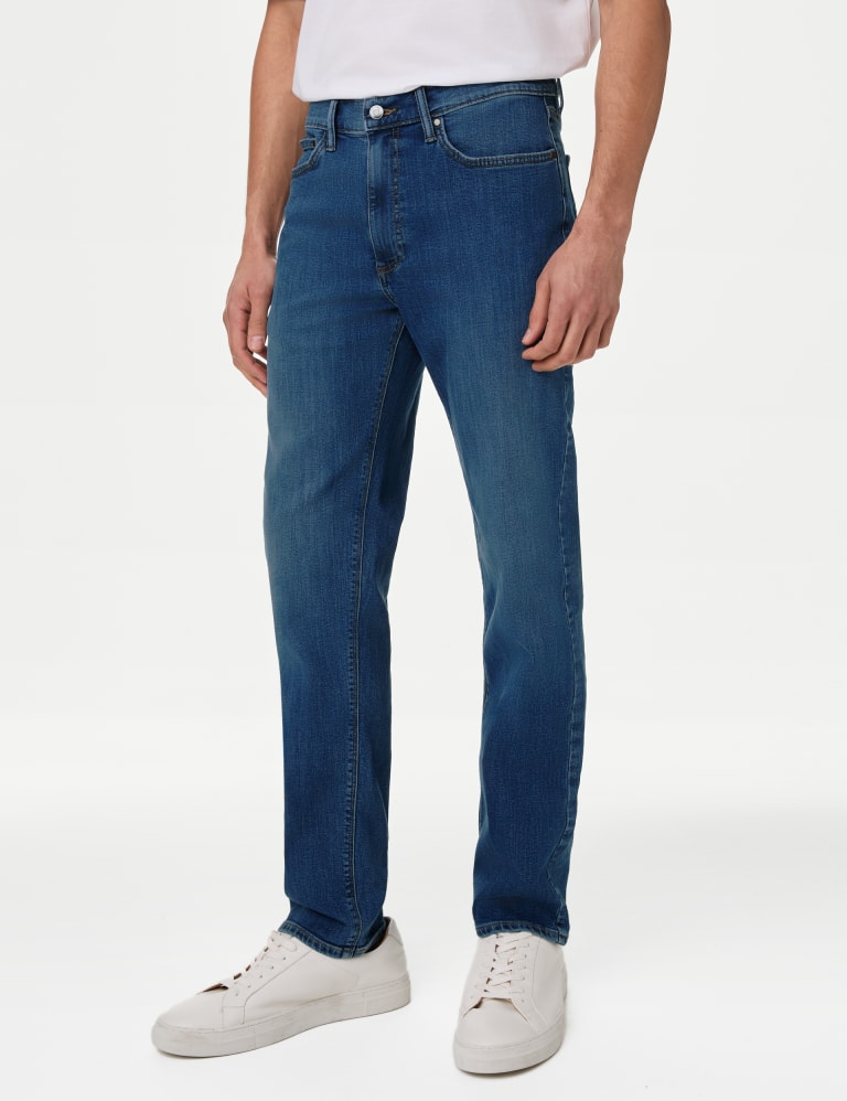 2pk Straight Fit Stretch Jeans M S Collection M S