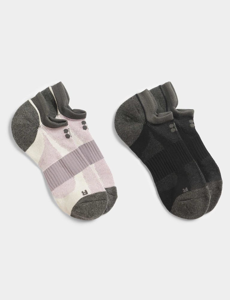 2pk Technical Run Cotton Rich Socks 1 of 4